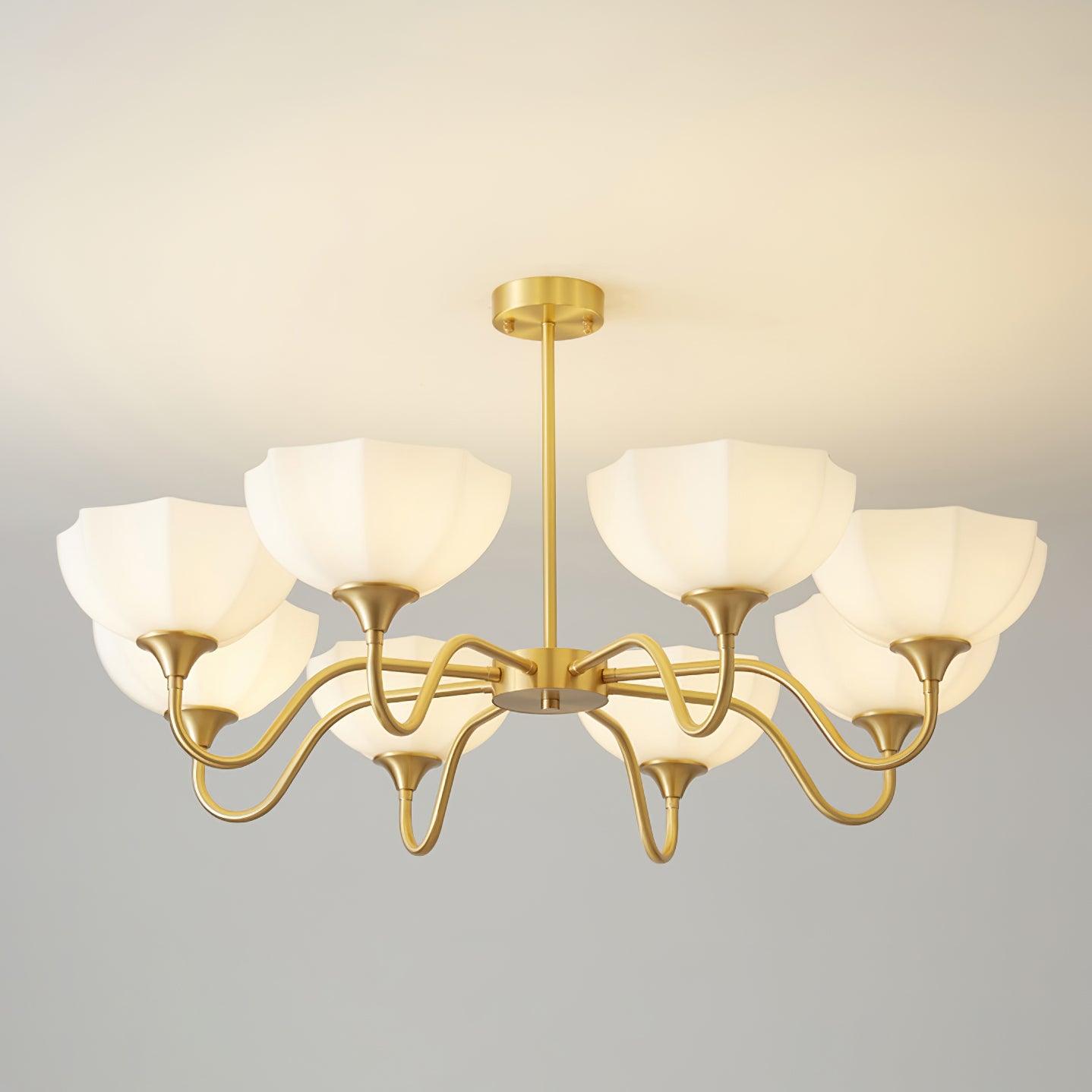 Visa Raito Chandelier - Modern Crystal Ceiling Light Fixture for Dining Room, Living Room & Bedroom | Elegant Lighting Decor for Home & Wedding Venues