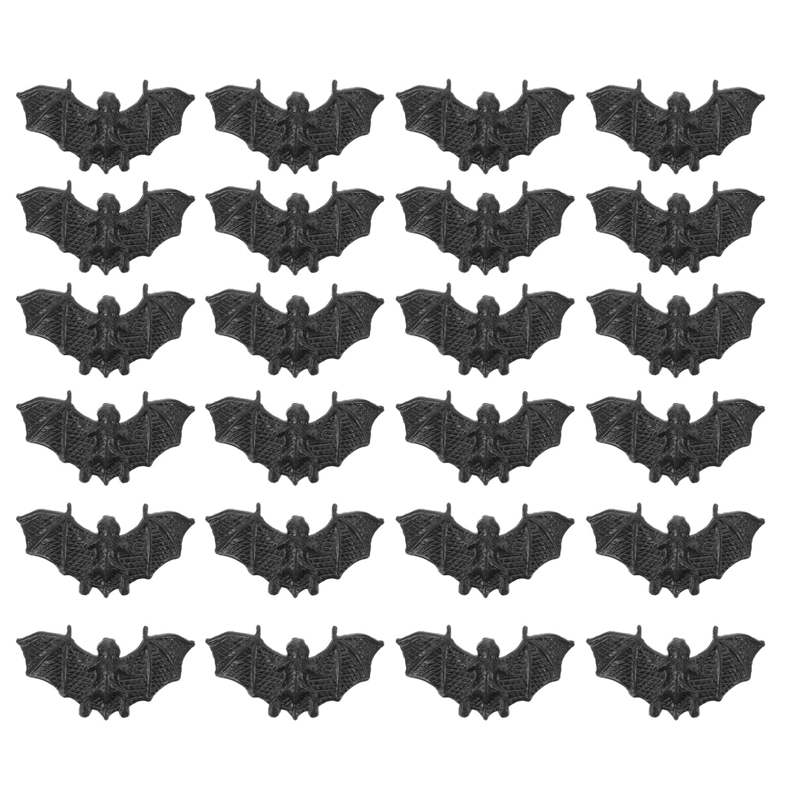 100Pcs Halloween Plastic Bats - Mini Scary Bat Decorations for Halloween Party, 3D Wall Ornaments, Creepy Prank Toys & Spooky Home Decor - Perfect for Indoor/Outdoor Halloween Decorations, Themed Parties & Haunted House Displays