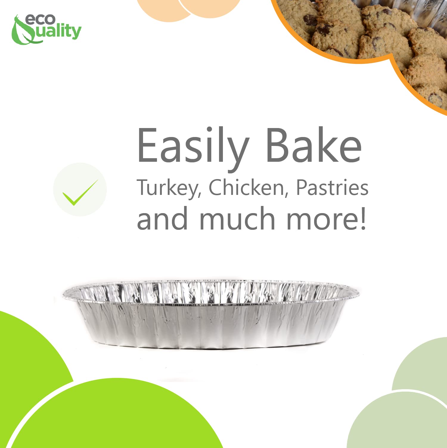100-Pack Heavy-Duty Disposable Aluminum Foil Roaster Pans - Extra Large Oval Baking Pans for Turkey, Chicken, Brisket & Meat - Durable, Deep & Recyclable - Made in USA - Perfect for Thanksgiving, Christmas, BBQs & Family Gatherings