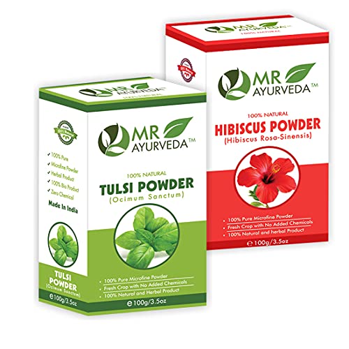 Hibiscus Powder + Tulsi Powder