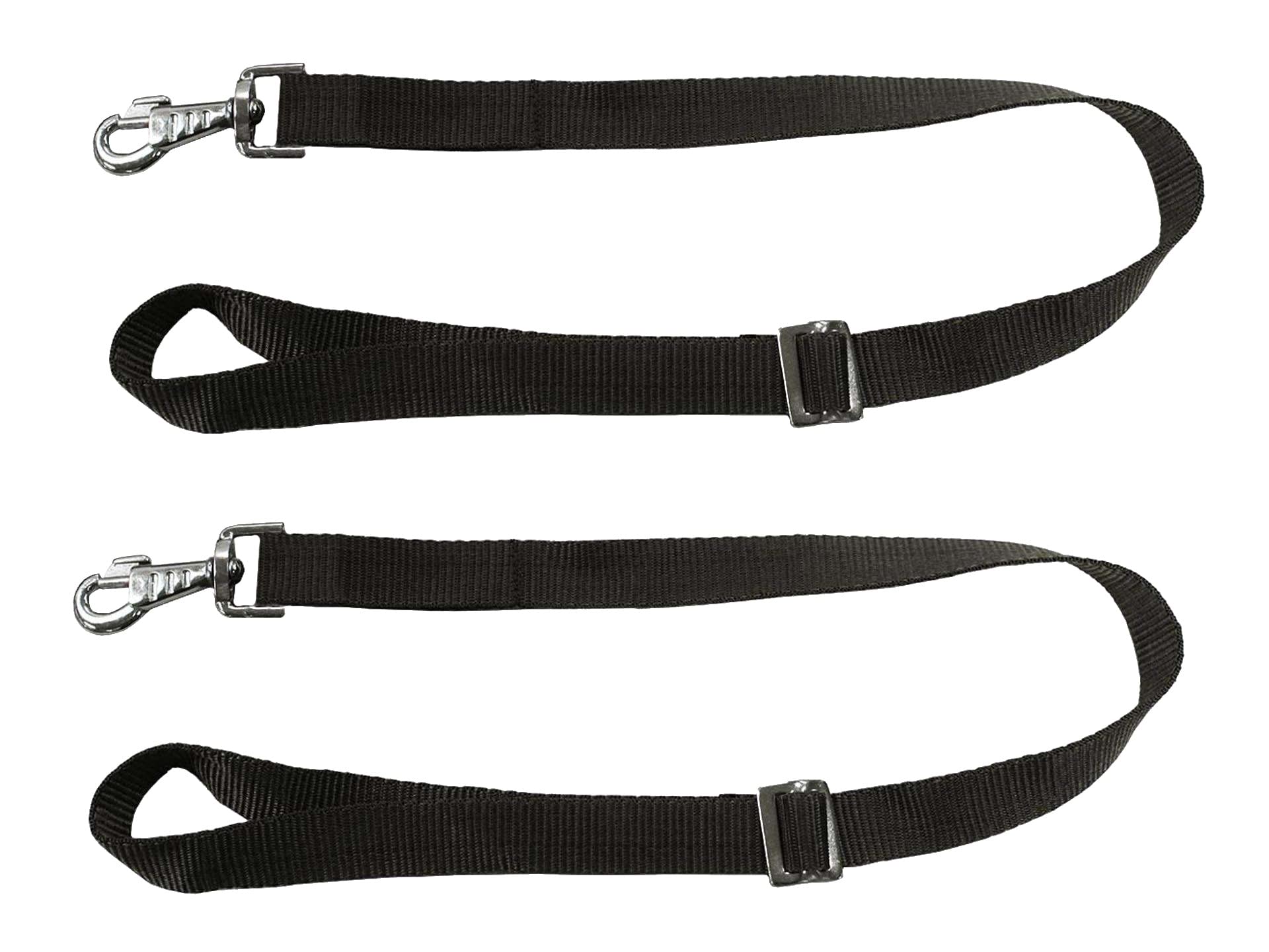 Adjustable Nylon Replacement Straps for Slow Feed Hay Bags - Durable Horse Feeding Accessories (Black) - Perfect for Stable, Barn & Pasture Use