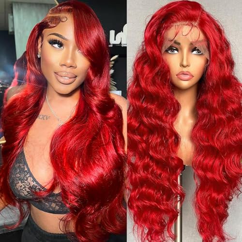 Red Wig Human Hair