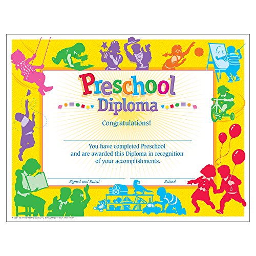 Preschool Graduation Diplomas - Pack of 30 for Kindergarten Ceremonies