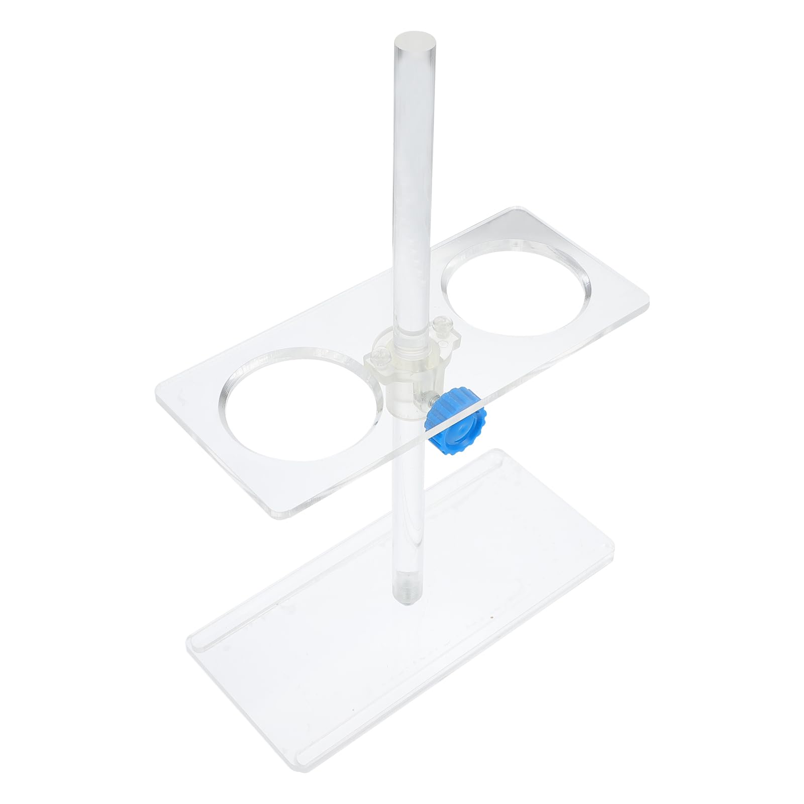 Adjustable Height Acrylic Funnel Stand with Holes - Durable Kitchen Funnel Holder for Bottle Filling, Lab Experiments & School Science Projects - Perfect for Home Brewing, DIY Crafts and Chemistry Labs