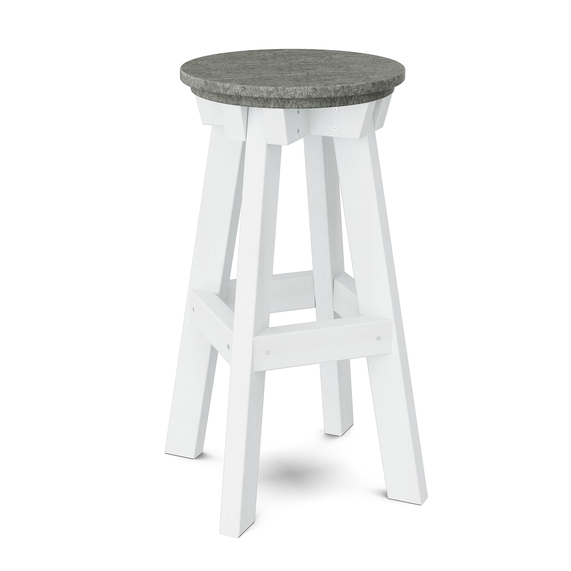 Vintage Heritage Bar Stool - Solid Wood Counter Height Stool with Backrest - Perfect for Kitchen Island, Home Bar & Breakfast Nook