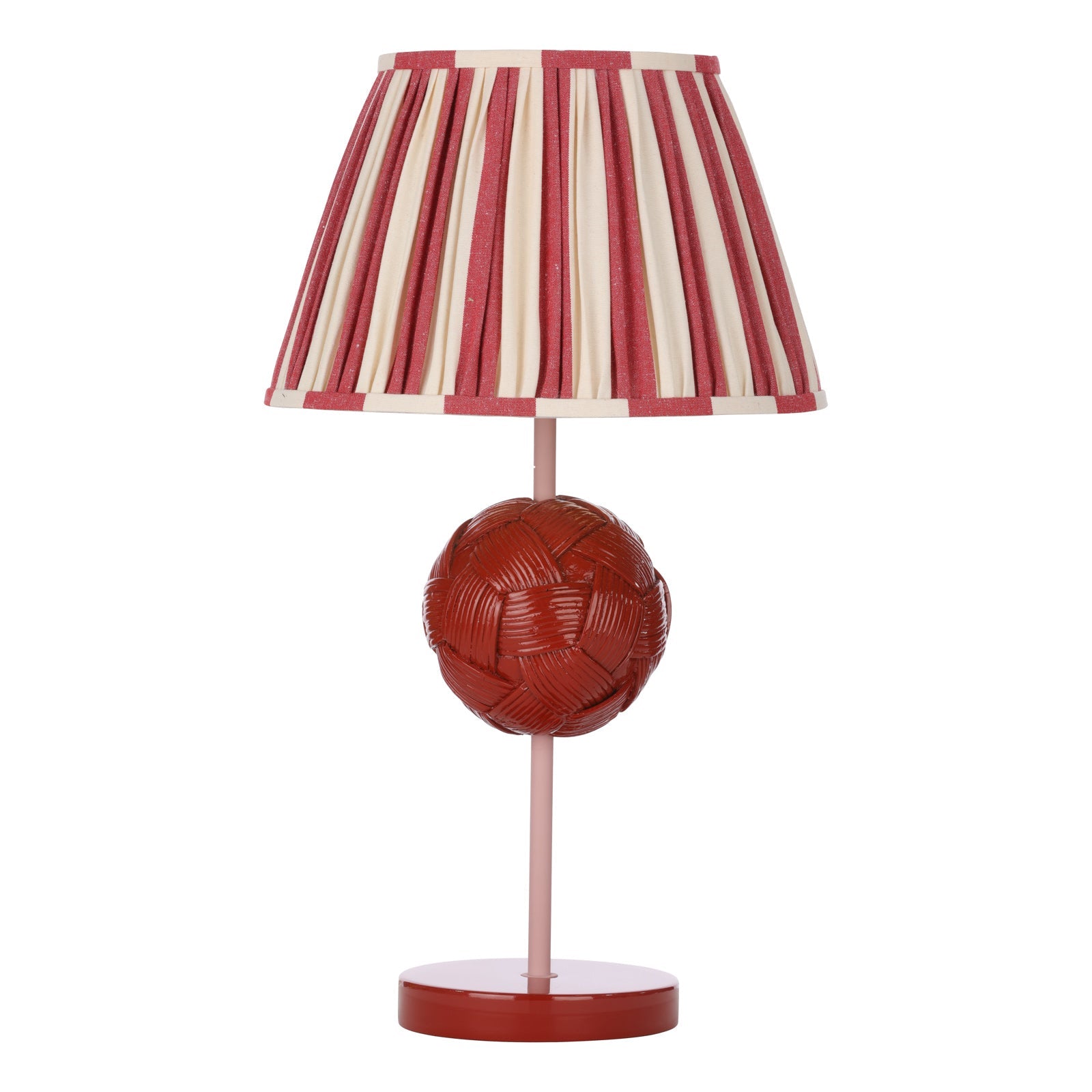 Bodkin Table Lamp - Persian Blue & Coconut/Strawberry & Blush Pink Base - B22 Socket - Modern Home & Office Lighting for Bedroom, Living Room, Study