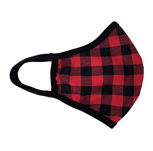 Reusable Kids Face Mask - Plaid Flannel Scotch Design for Children | Breathable & Washable | Perfect for School, Travel & Outdoor Activities