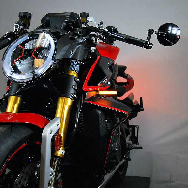 MV Agusta Brutale 1000 LED Front Turn Signals - High Visibility Motorcycle Indicators for Street and Track Riding