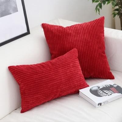 Soft & Durable Corduroy Cushion Covers - Washable Pillow Covers for Sofa, Bed & Chair - Home Decor & Living Room Accessories (Set of 2) - Perfect for Cozy Winter Nights & Home Styling