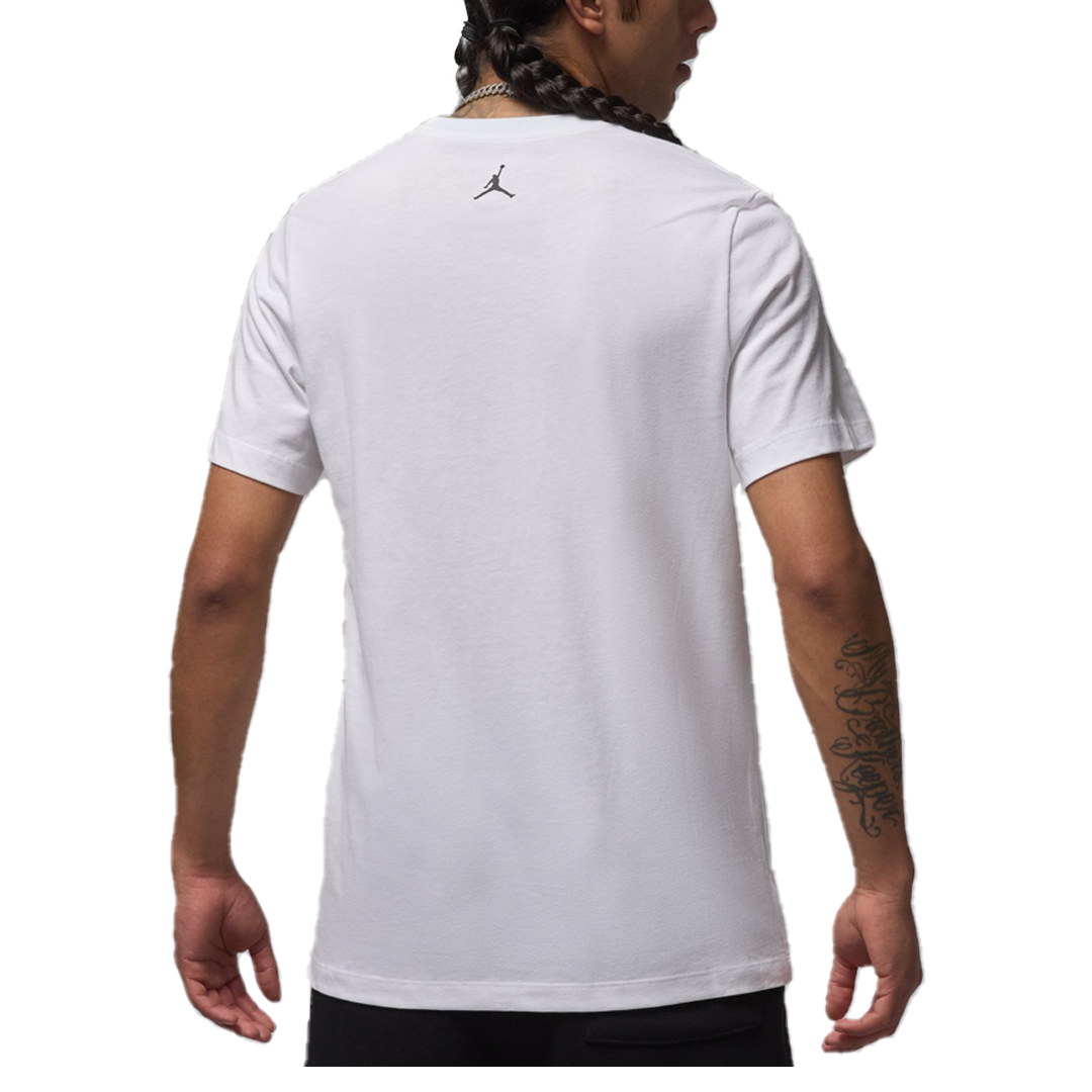 FLIGHT ESSENTIALS AJ1 Short Sleeve T-Shirt White - Men's Casual Cotton Tee for Travel & Streetwear Fashion