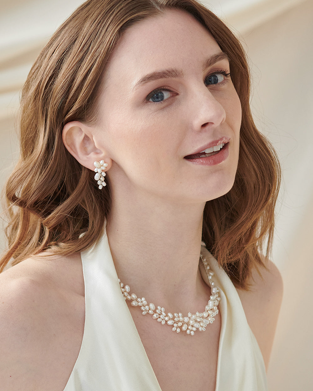 Elegant Freshwater Pearl Jewelry Set - Necklace, Earrings & Bracelet for Women | Perfect for Weddings, Parties & Special Occasions