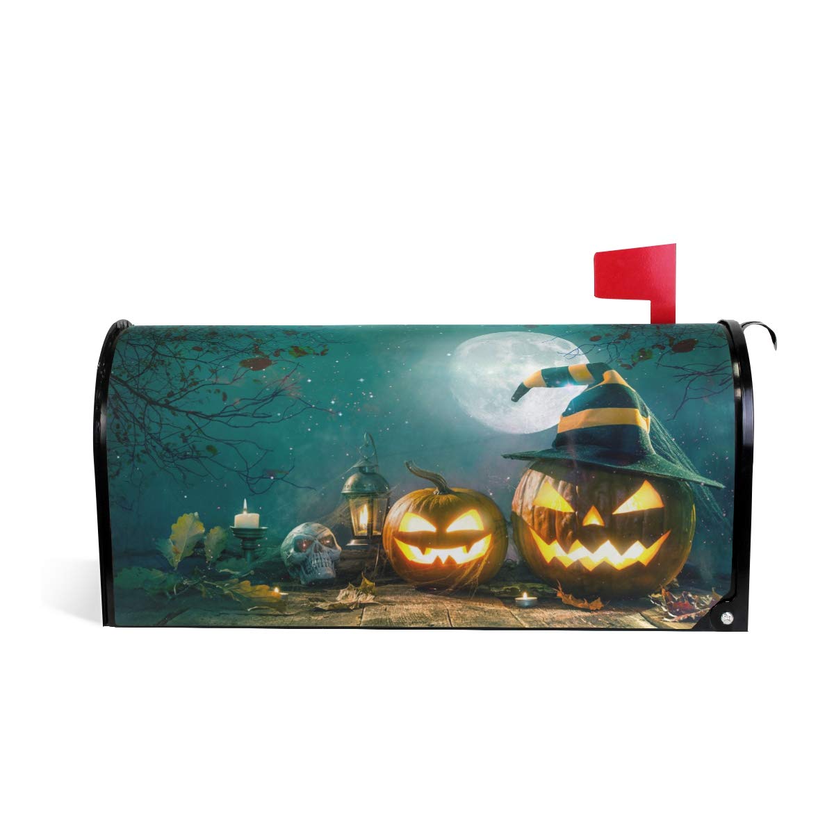 WOOR Halloween Pumpkin Magnetic Mailbox Cover - Oversized 20.8