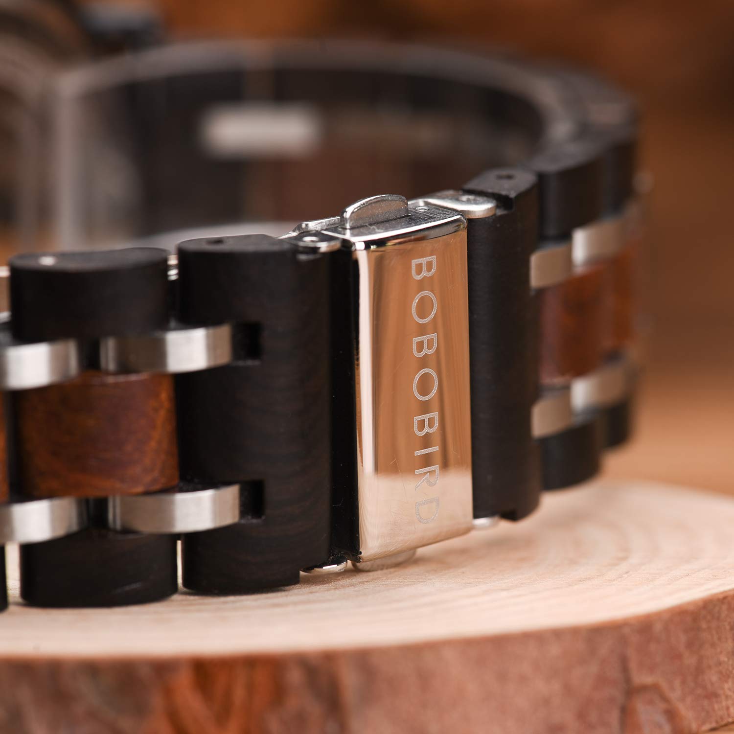 BOBO BIRD S18-1 Personalized Engraved Wooden Watch - Custom Wood Watch for Men, Husband & Boyfriend - Unique Birthday & Anniversary Gift - Perfect for Casual Wear, Outdoor Activities & Special Occasions