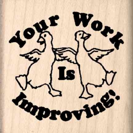 Custom Teacher Rubber Stamp - Personalized Motivational Stamp for Grading Papers, Encouraging Students & Classroom Use | Impression Your Work Stamp for Educators