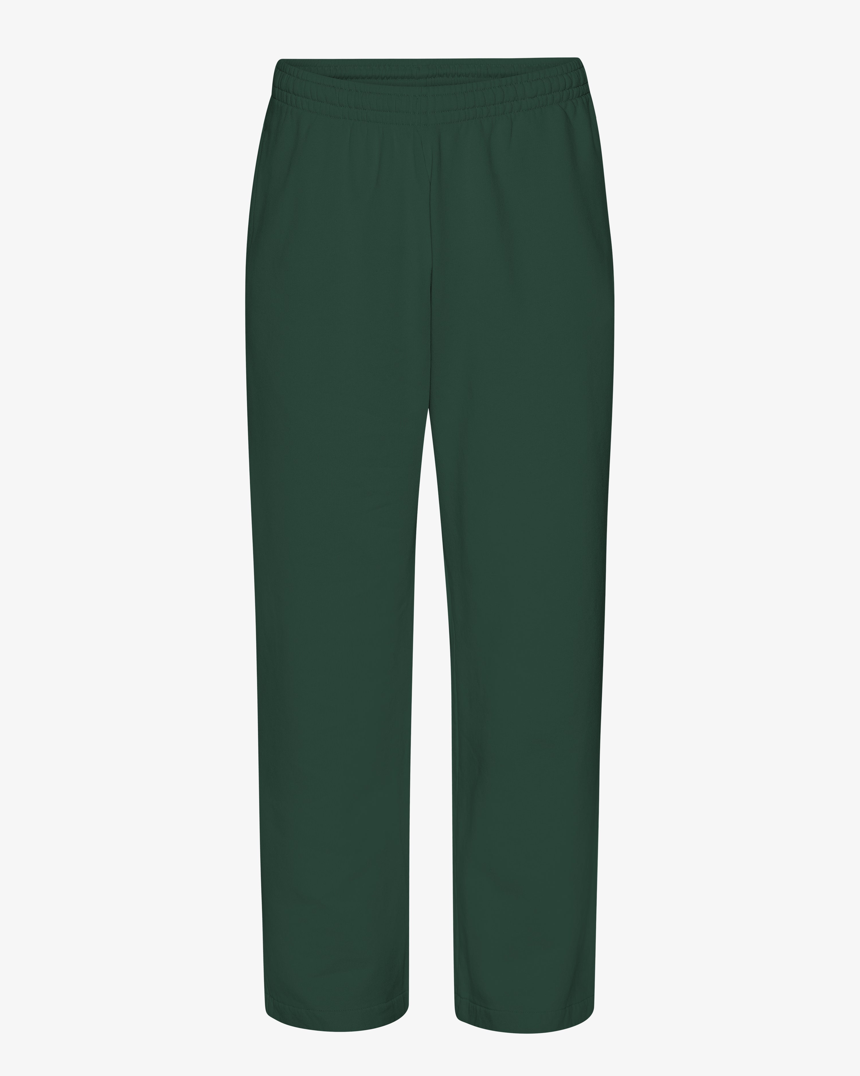 Organic Straight Leg Sweatpants for Women - Soft Emerald Green Lounge Pants - Perfect for Yoga, Running & Home Relaxation