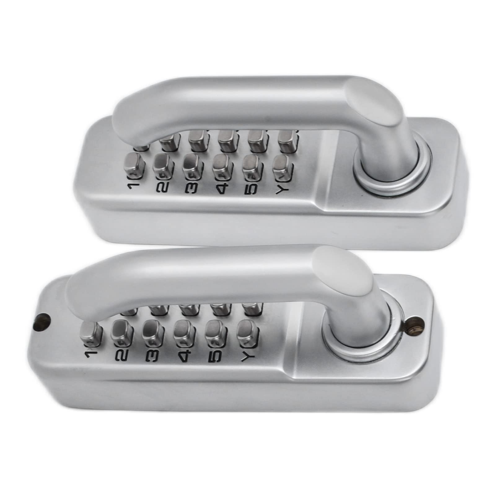 Garosa Keyless Entry Door Lock - Mechanical Combination Gate Lock with Keypad & Password Security - Double-Sided Keypads & Handle for Outdoor Gates, Fences (Ideal for Homes, Apartments, Warehouses & Commercial Properties)