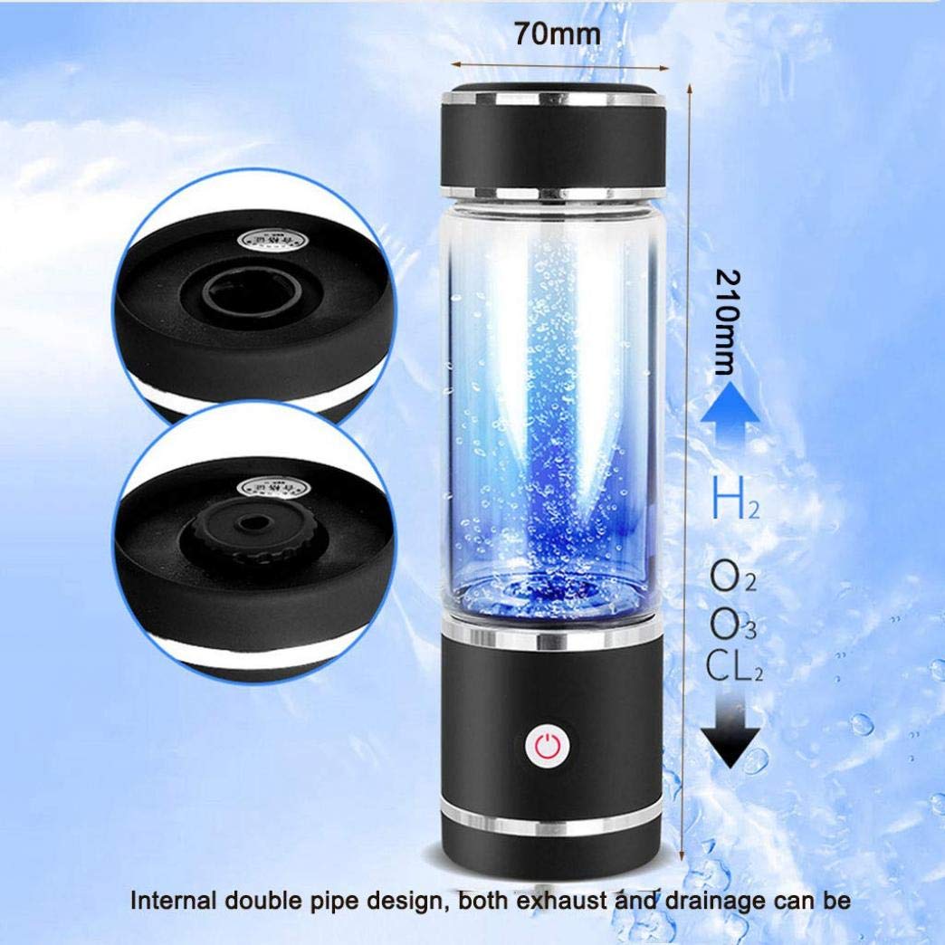 Hydrogen-Rich Water Bottle with SPE & PEM Technology - USB Rechargeable Alkaline Water Cup for Health & Hydration - Perfect for Gym, Travel & Daily Wellness