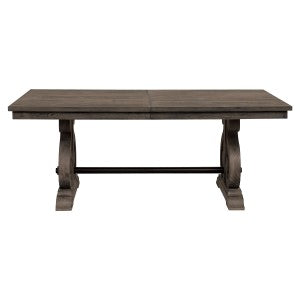 Acacia Wood Veneer Extendable Dining Table - Seats 6 to 8 | Perfect for Family Dinners & Entertaining Guests