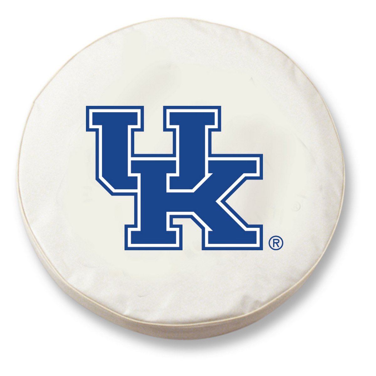 Kentucky Wildcats UK White Vinyl Fitted Spare Tire Cover - Waterproof & UV Resistant for Jeep, SUV, Truck - Perfect for Tailgating, Road Trips & Outdoor Adventures
