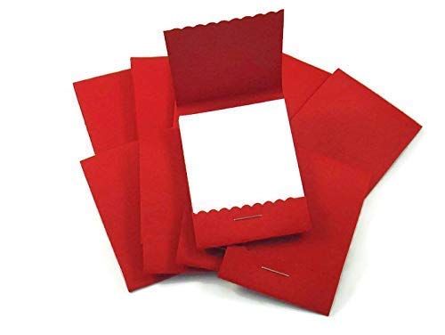 Mini Matchbook Notepads - Set of 20 Red Pocket-Sized Memo Pads for Parties, Weddings, Favors & Office Notes - Perfect for Guest Books, Gift Tags & Quick Reminders