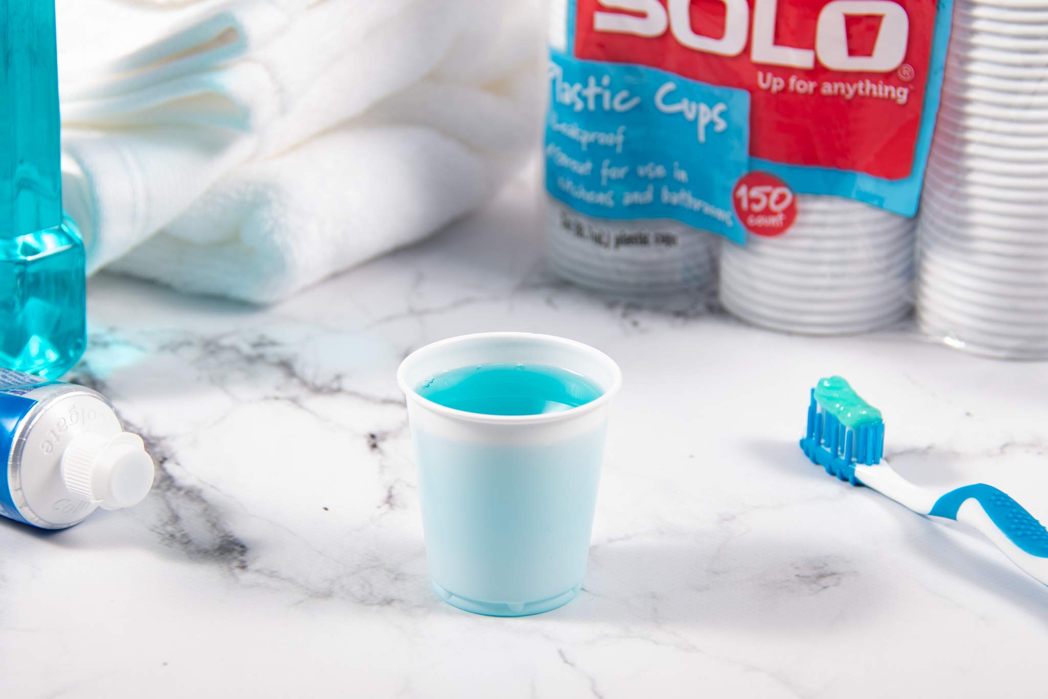 SOLO Plastic Bath Refill Cups - 3 Ounce, 600 Count (Pack of 4) - Disposable White Cups for Bathroom, Baby Care, Travel & Parties - BPA-Free & Durable