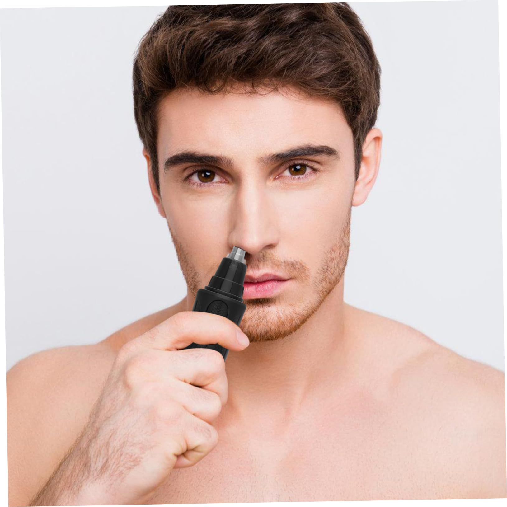 FOMIYES Electric Nose Hair Trimmer for Men - Rechargeable Stainless Steel Facial Grooming Tool with ABS Body, Mustache & Beard Trimmer - Perfect for Travel, Home & Professional Grooming Kits