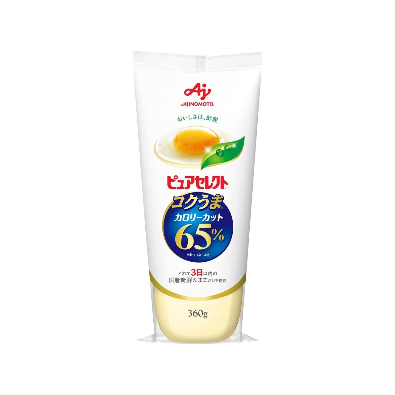 Ajinomoto Pure Select Light Mayonnaise - Japanese Mayo 360g - Low Fat & Delicious for Sandwiches, Salads & Sushi