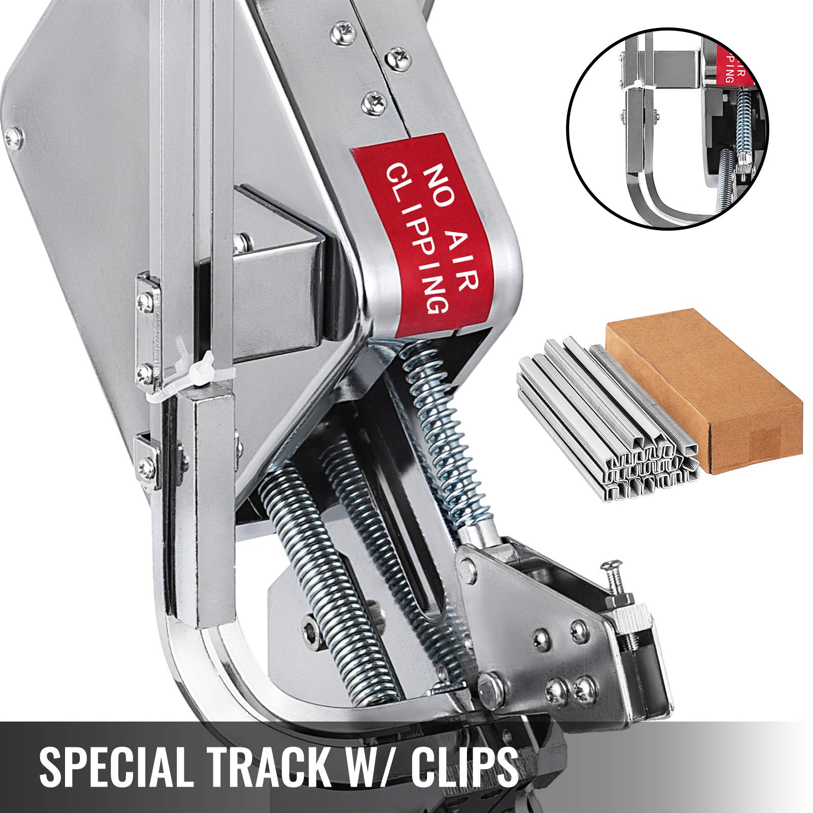 VEVOR Manual U-Shape Sausage Clipper Machine - Food Grade Sausage Packing & Sealing Tool with 8000pcs Buckles (2 Boxes Included) - Perfect for Home Kitchen, Butcher Shop & Commercial Sausage Production
