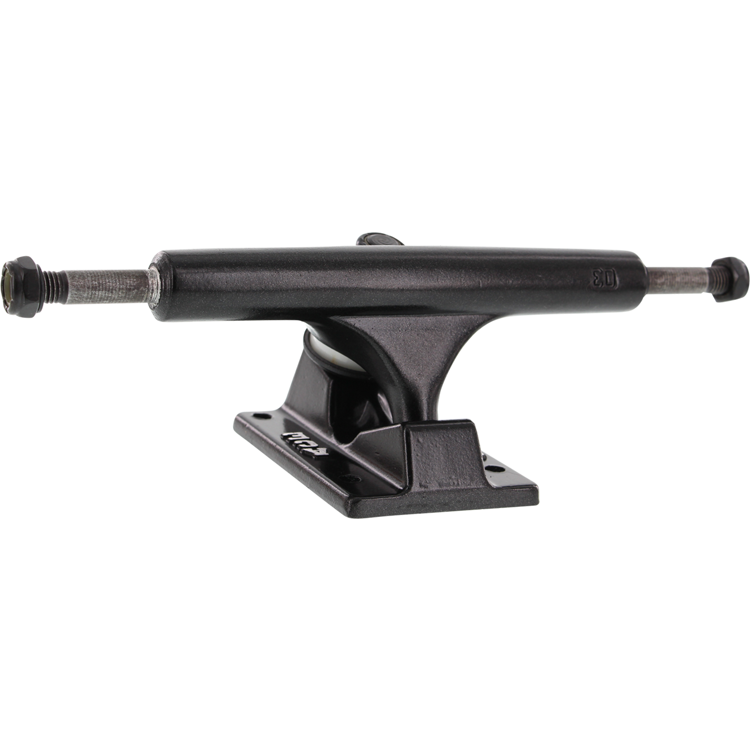 Ace Low Truck 03/5.375 Flat Black Skateboard Trucks (Set of 2) - Perfect for Street Skating, Tricks & Smooth Rides | Durable & Lightweight Skateboard Parts