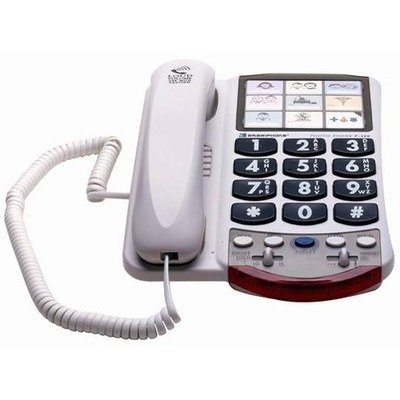 Clarity P300 Standard Amplified Phone for Seniors & Hearing Impaired - 2T51163 - Easy-to-Use Home & Office Landline Telephone with Loud Sound & Big Buttons