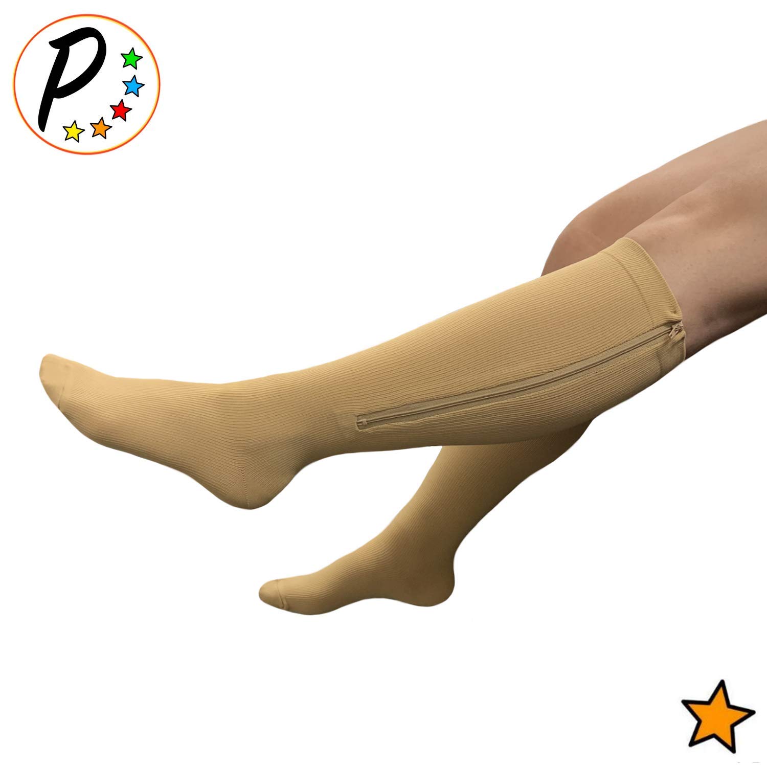 15-20 mmHg Closed Toe Compression Socks for Circulation & Fatigue Relief - Ideal for Travel, Work & Varicose Vein Support