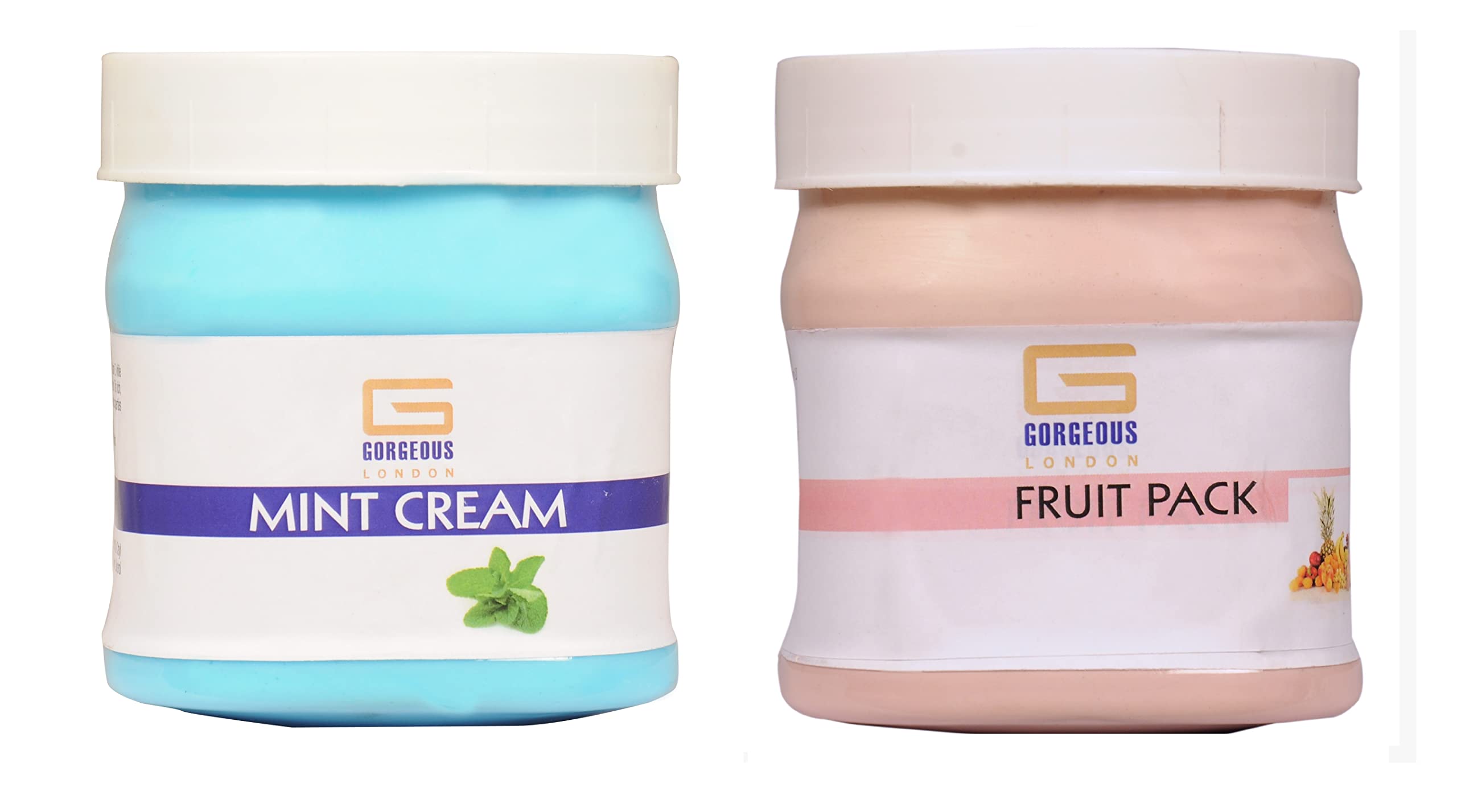 Premium London Mint Cream & Fruit Pack Combo (2-Pack, 450ml Each) - Refreshing Afternoon Tea & Dessert Pairing for Cafés, Bakeries & Home Entertaining