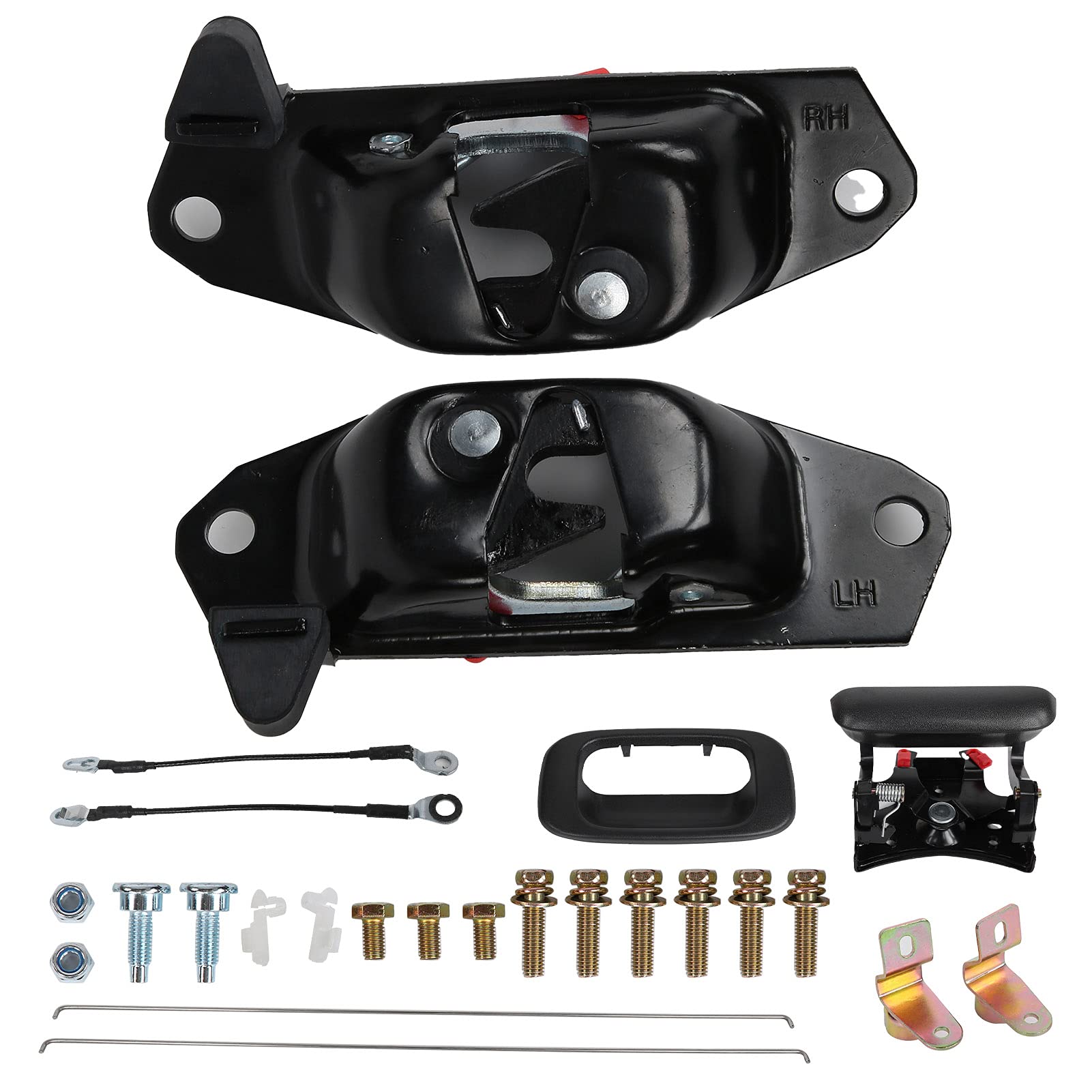 Yctze Tailgate Hardware Repair Kit 15074253 - Metal Tailgate Rebuild Set for Classic Fleetside Model Cars (2007) - Durable Replacement Car Accessories for Smooth Tailgate Operation & Long-Lasting Performance - Perfect for DIY Auto Repair & Truck Maintenance