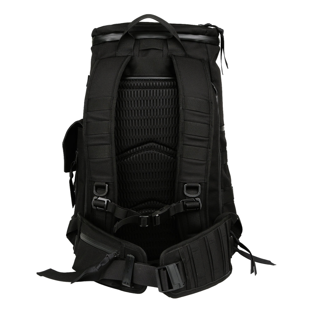 ALPHAGRID AG_B01 Waterproof Travel Backpack - Durable & Lightweight for Hiking, Camping & Daily Use - Black
