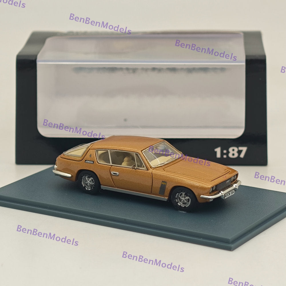 1/87 NEO SCALE MODELS Jensen Interceptor III Resin Diecast Car - Limited Edition Collectible Brown Model - Perfect for Display, Collectors, and Diecast Enthusiasts