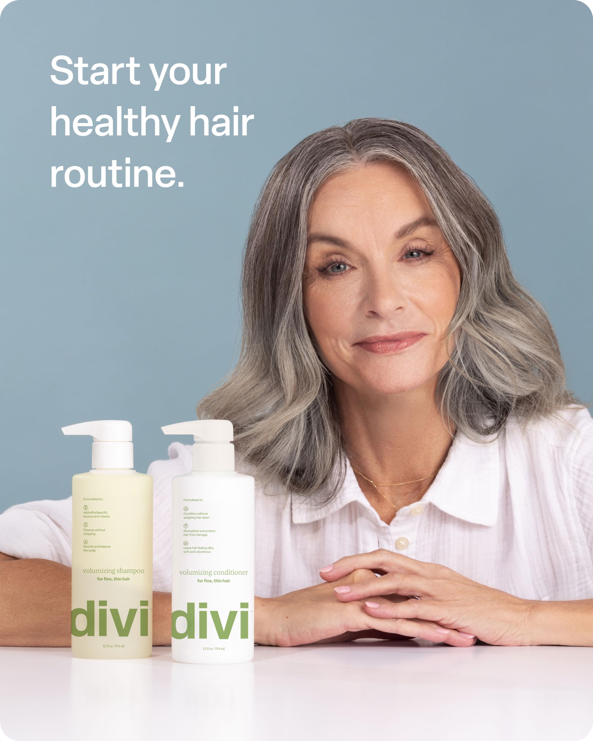 Divi Volume Rescue Trio Set - Volumizing Shampoo, Conditioner & Dry Shampoo for Women & Men - Adds Volume, Cleanses & Nourishes Hair - Absorbs Oil & Extends Freshness - Perfect for Travel, Gym & Daily Hair Care - 3 Piece Hair Care Kit