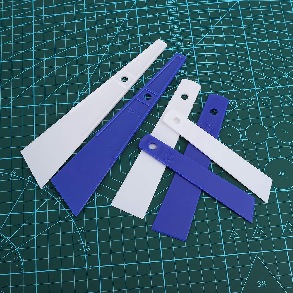 6Pcs Plastic Glue Scraper Tools - Leather Craft Glue Spreader for Handmade Sewing & Leatherworking - Perfect for DIY Leather Projects, Bookbinding, and Shoe Repair Accessories