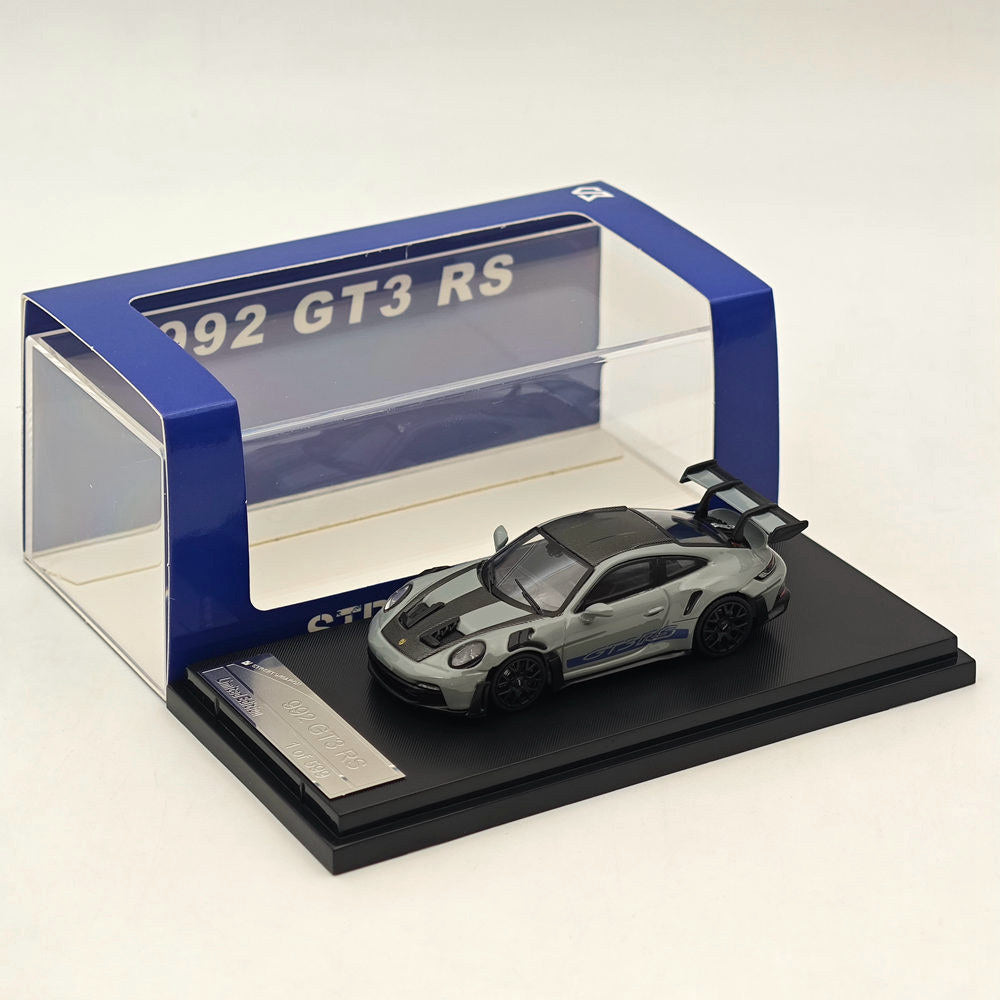 1:64 Scale Porsche 992 GT3 RS Racing Sports Grey Diecast Model Car - Premium Collectible Toy for Adults & Kids - Perfect for Display, Racing Enthusiasts & Car Collections