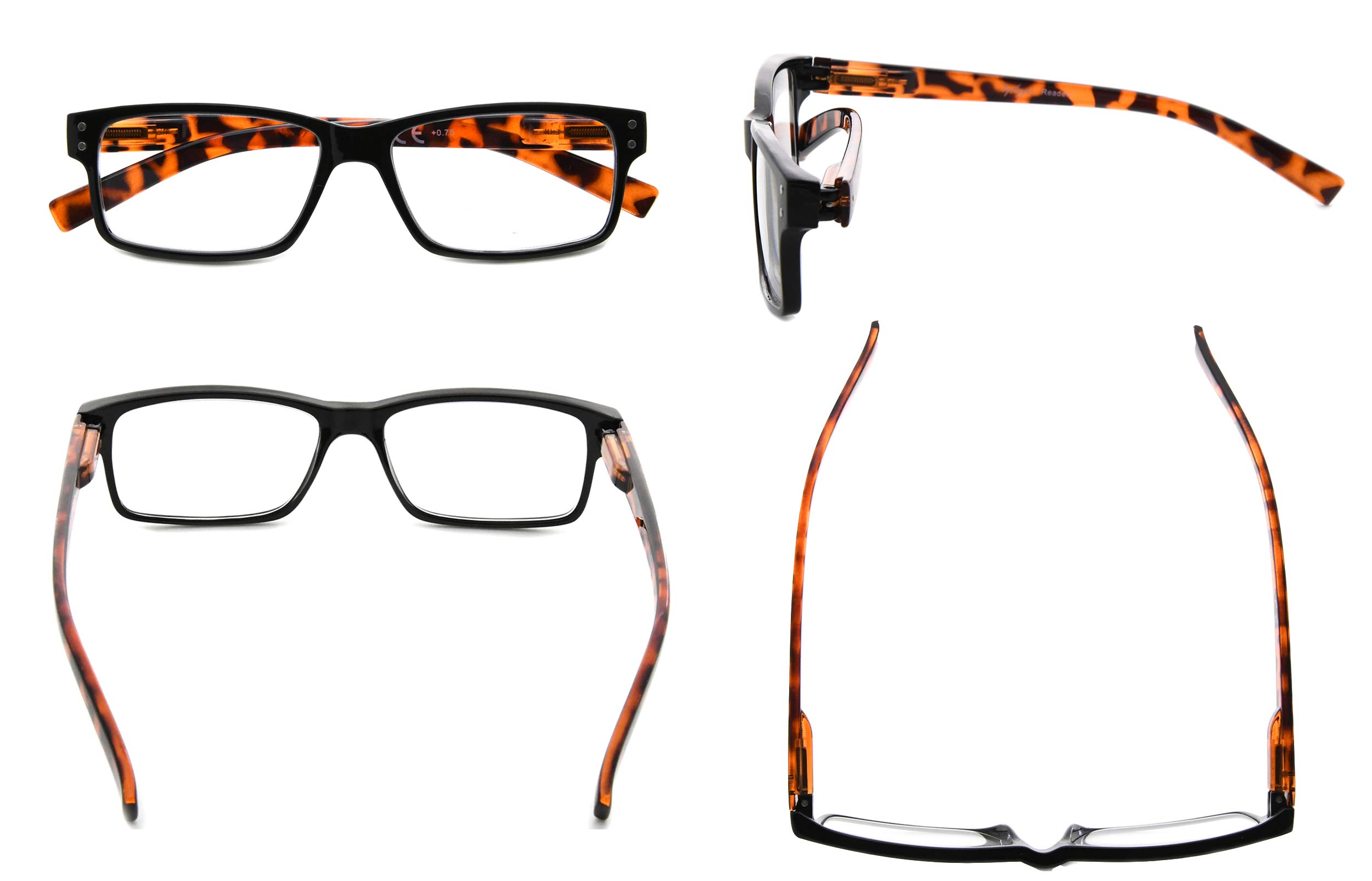 CessBlu Multipack Reading Glasses for Men & Women - Lightweight Readers for Computer, Office, and Daily Use