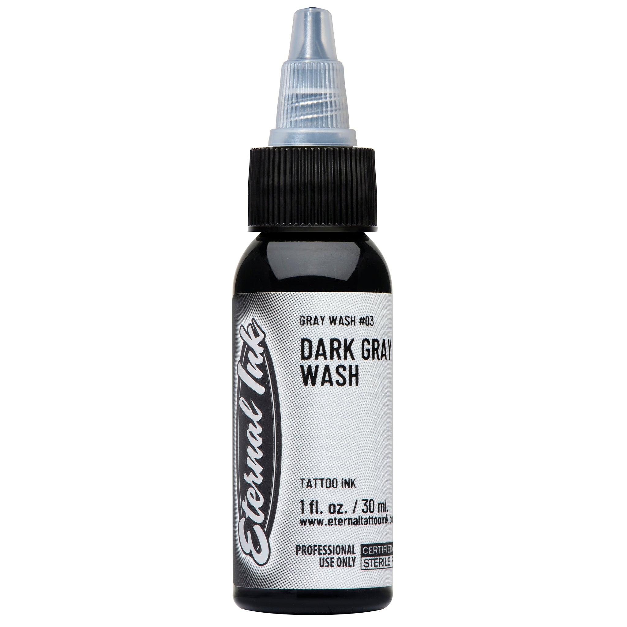 Eternal Dark Gray Wash Ink - Premium Waterproof Ink for Calligraphy, Drawing & Tattoos - Perfect for Artists, Designers & Tattooists