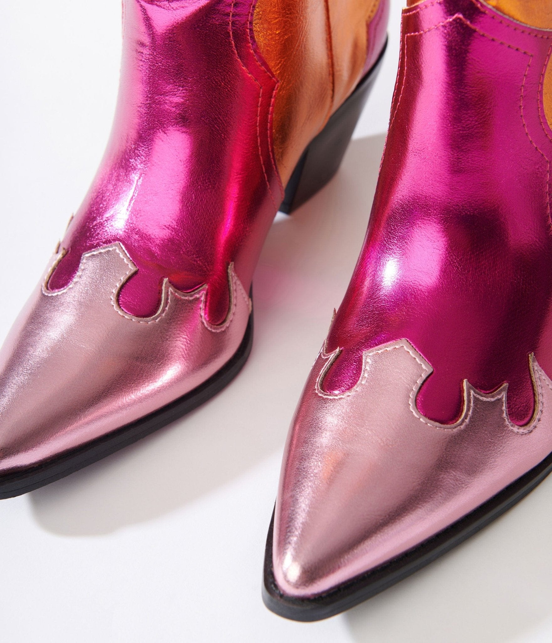 Stylish Metallic Multicolor Cowboy Boots for Women - Western Fashion, Country Dance & Rodeo Events - Perfect for Parties, Concerts and Festivals