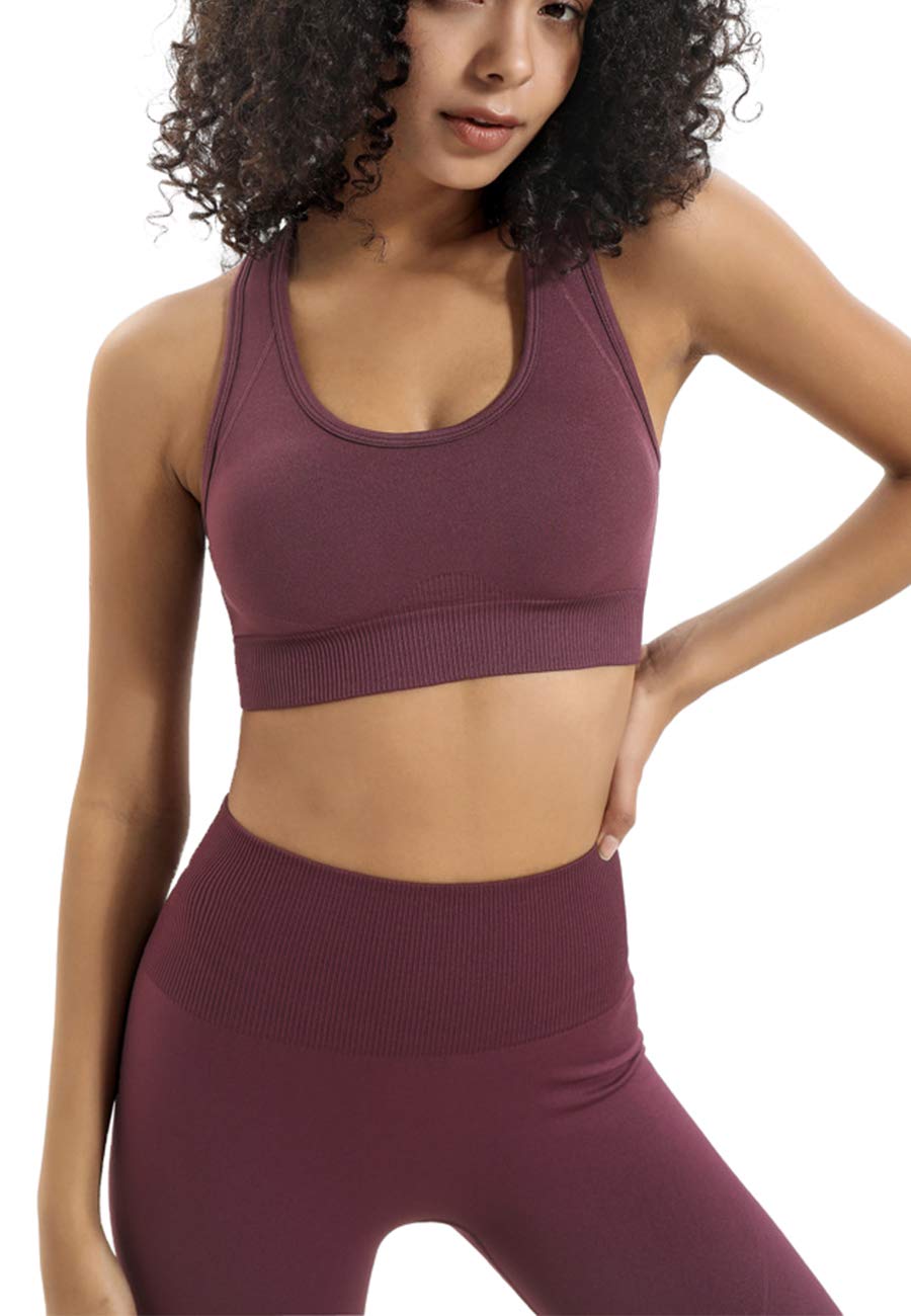 Women's 2-Piece Yoga Outfits - High Waisted Leggings & Sports Bra Set for Gym, Workout & Activewear | Perfect for Yoga, Pilates, Running & Fitness Training