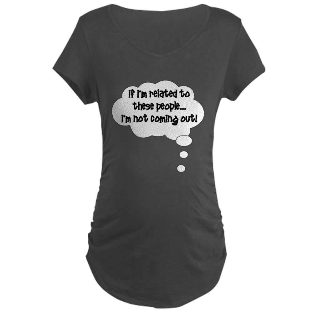 Funny Maternity T-Shirt - 'Related Not Coming Out!' Pregnancy Tee for Expecting Moms - Perfect Baby Shower Gift & Pregnancy Announcement