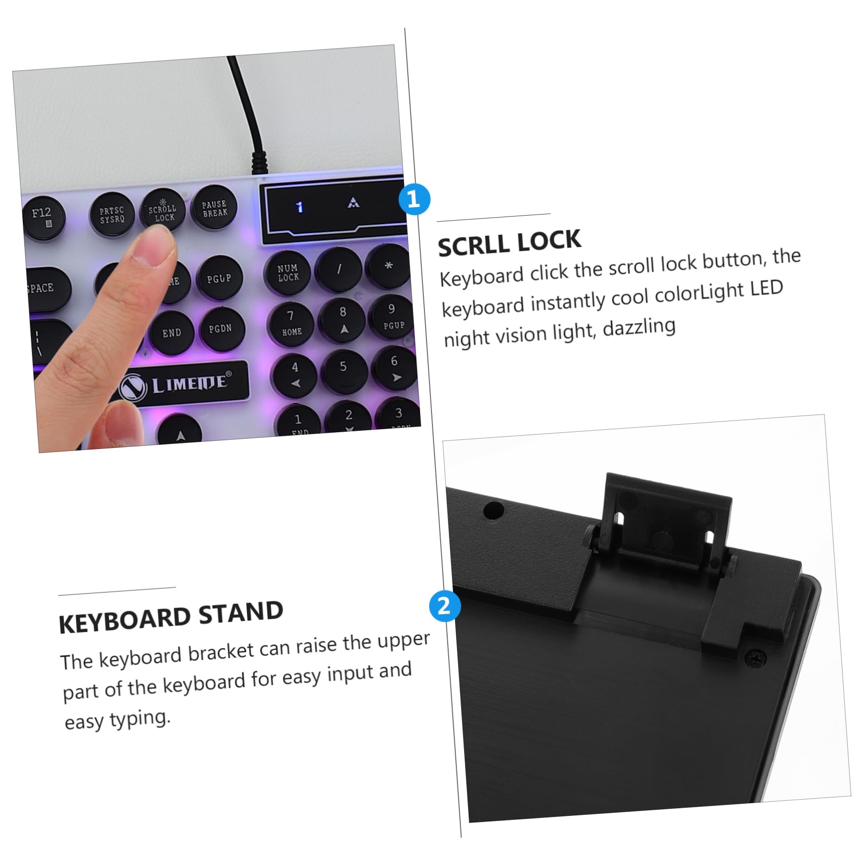 Uonlytech RGB Gaming Keyboard and Mouse Set - Backlit Wired USB Keyboard & Mouse Combo for PC, Laptop, Desktop - Perfect for Gaming, Office Work & Typing