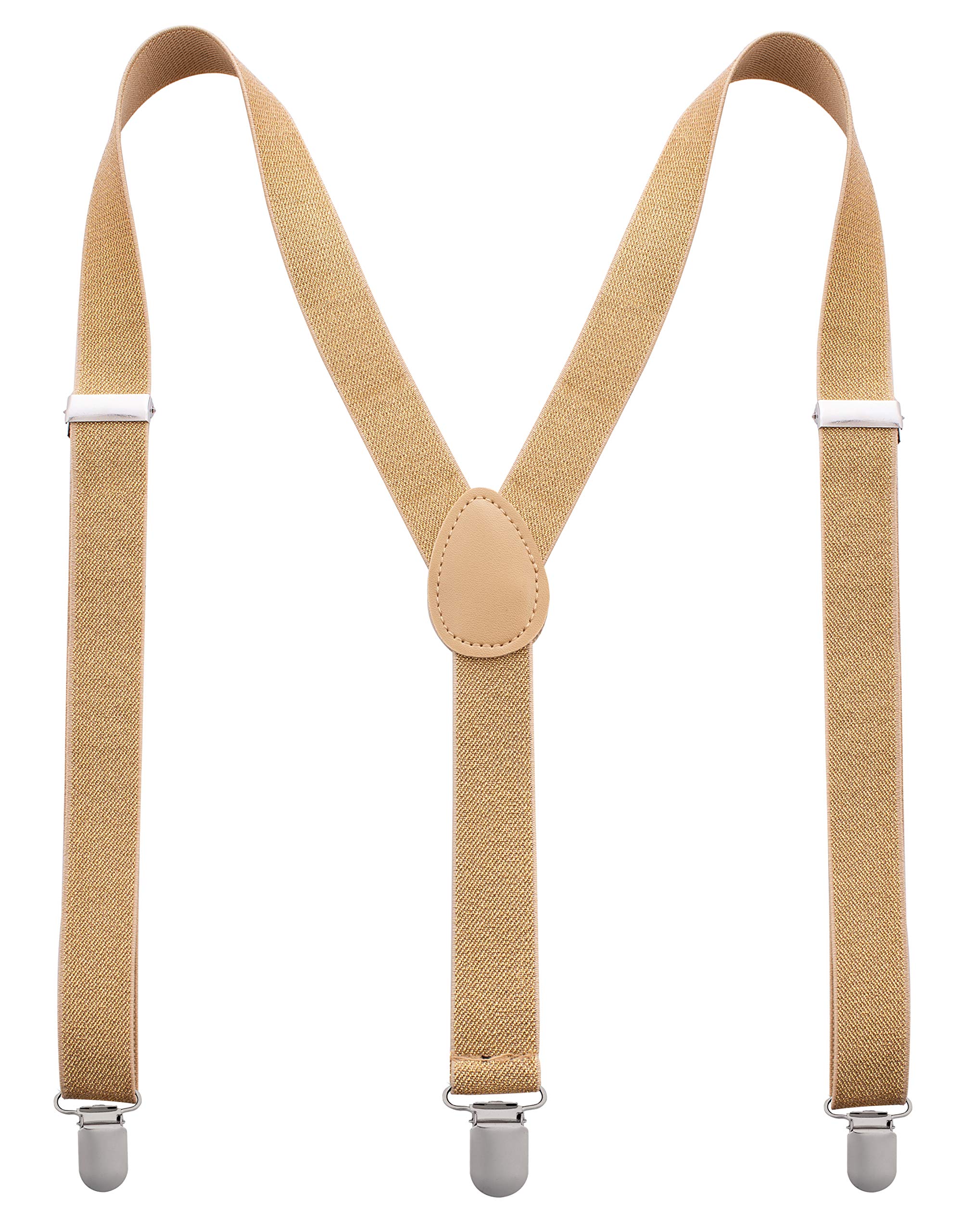 Men's Fashion Suspenders for Suits - Premium Glitter Collection | Adjustable Elastic Braces for Formal Wear, Weddings & Office Outfits