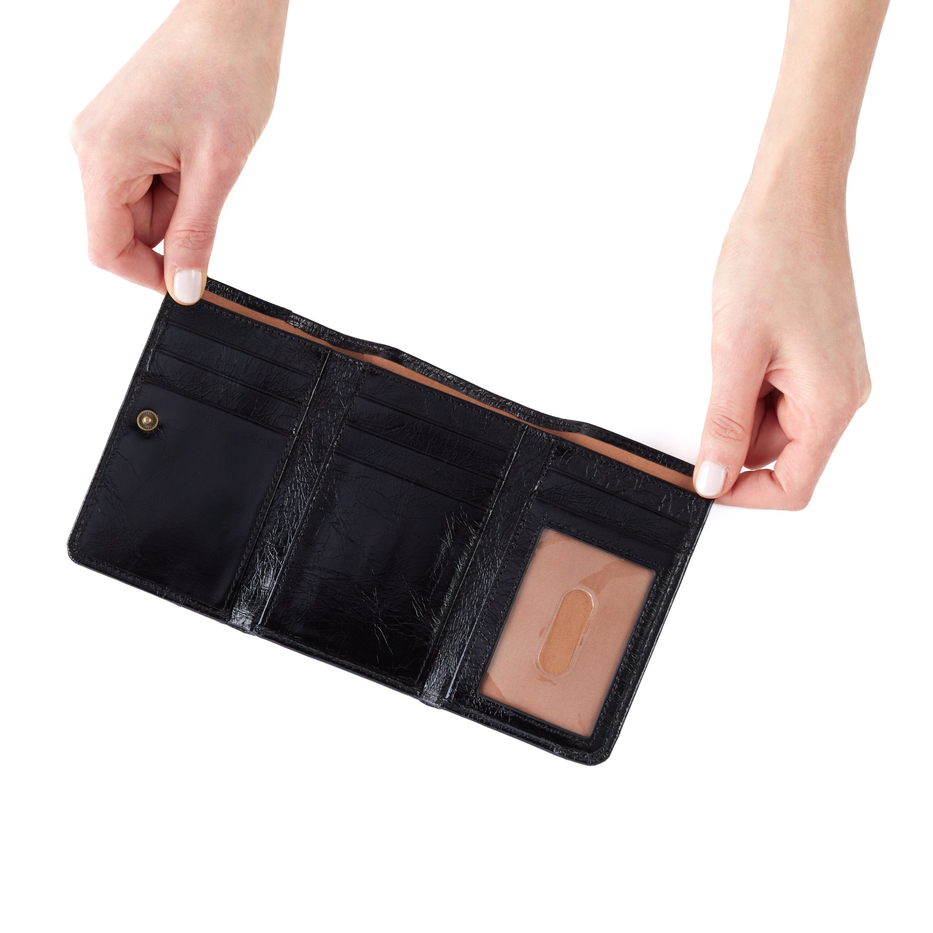 HOBO JILL TRIFOLD WALLET - Genuine Leather Women's Wallet with RFID Protection - Perfect for Everyday Use, Travel & Gift Giving