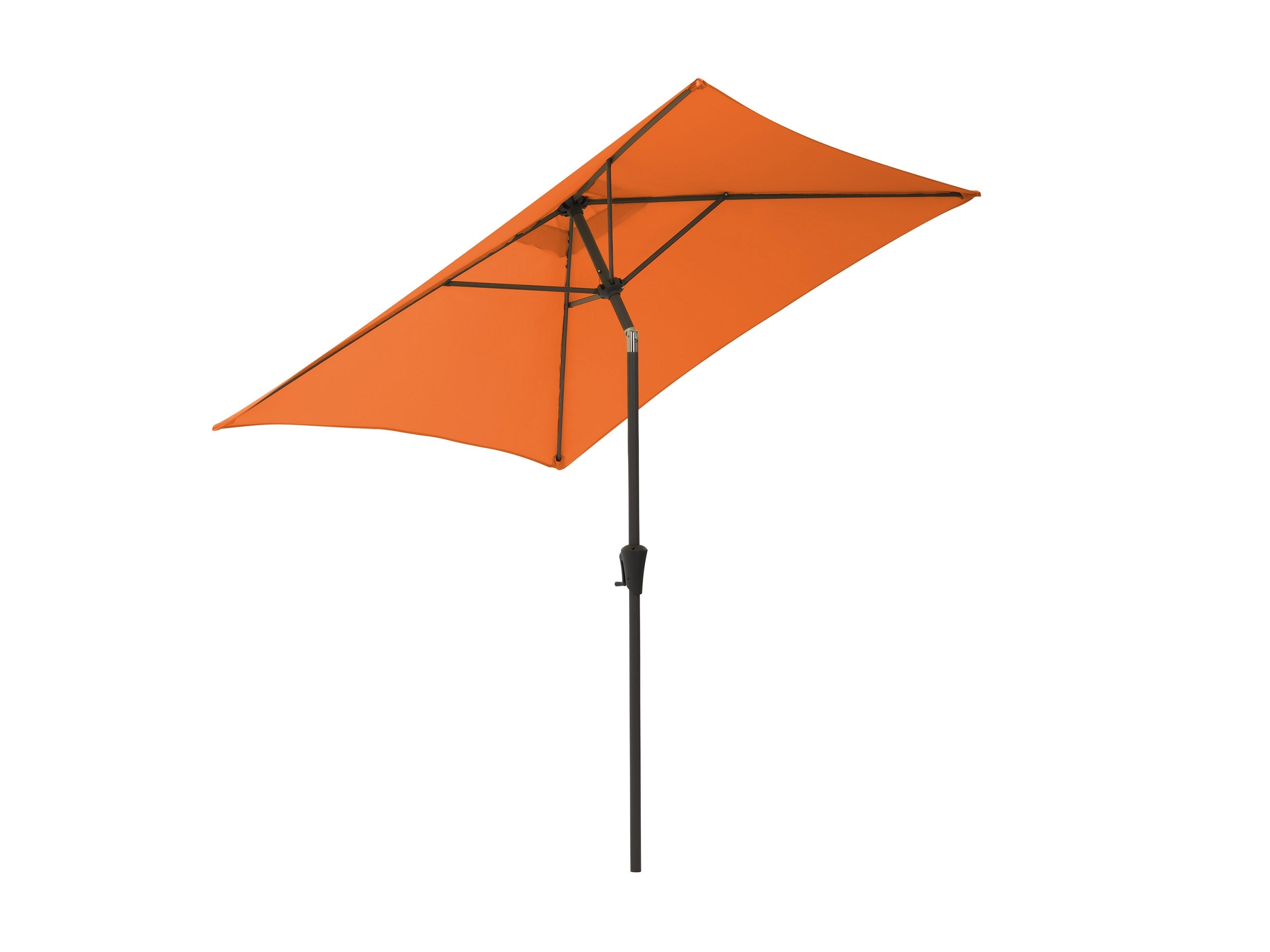 9ft Orange Square Patio Umbrella - UV Protection Outdoor Market Umbrella for Pool, Beach, Garden & Backyard - Heavy Duty Cantilever Umbrella with Wind Vent