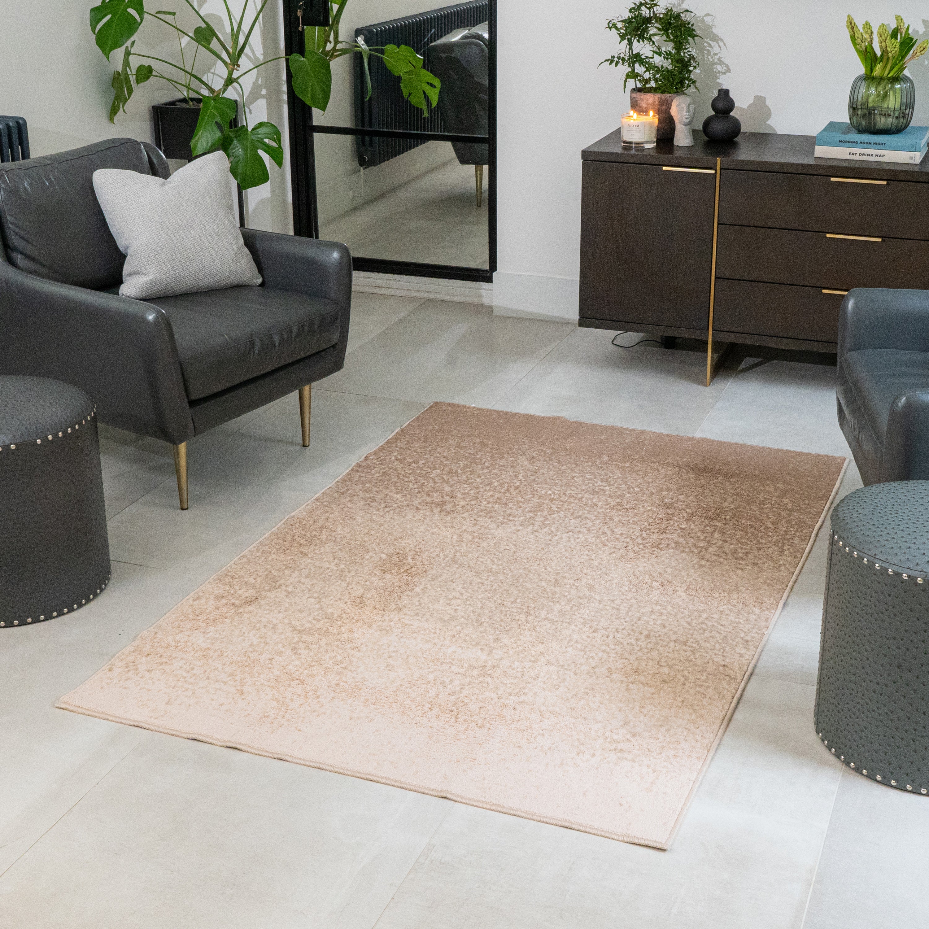 Fusion Lex Washable Rug - Natural Fiber Indoor/Outdoor Area Rug - Perfect for Living Room, Bedroom, Patio & High Traffic Areas