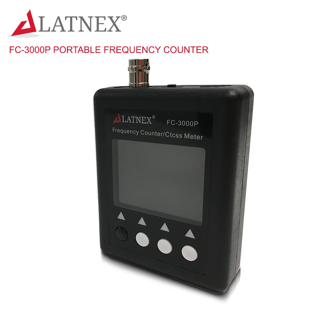 FC-3000P Ham Radio CB Frequency Counter 27MHz-3000MHz - High Sensitivity CTCCSS/DCS Decoder for VHF/UHF Radios - Works with CB Continuous Carrier Signals, Walkie-Talkies & DMR Transceivers - Perfect for Amateur Radio, Emergency Communications & Field Operations