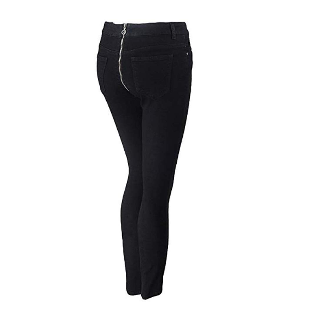 Fulision Women's Skinny Jeans with Back Zipper - Stretch Elastic Comfortable Denim Pants for Casual Wear, Work & Night Out